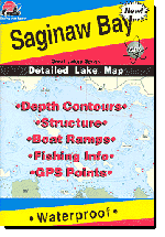 Fishing Hotspots Saginaw Bay Fishing Map